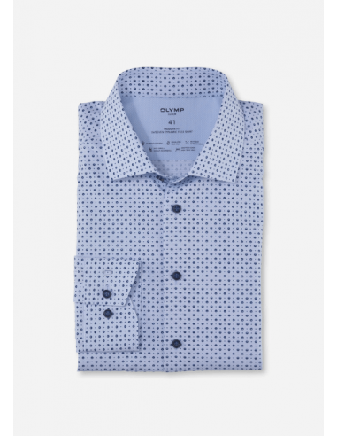 Chemise à motifs OLYMP bleue Livraison rapide