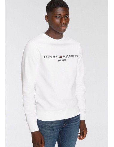 Sweat logo Tommy Hilfiger blanc en coton bio Le MVP de beaucoup