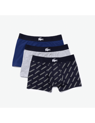 Lot de 3 boxers Lacoste marine Les magasins à Paris et en Île-de-France