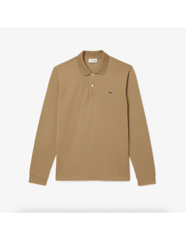 Polo manches longues Lacoste beige Les êtres humains sont 