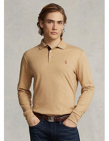 Polo manches longues Ralph Lauren beige online