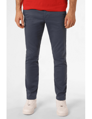 Pantalon chino slim Tommy Hilfiger bleu stretch soldes