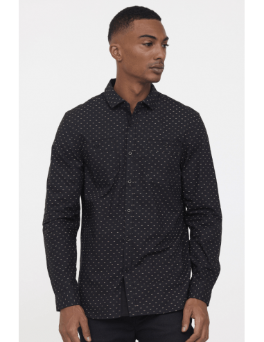 Chemise  à motifs Lee Cooper noire destockage