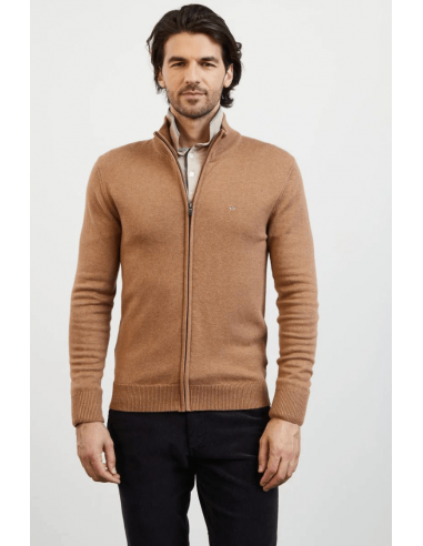 Gilet Eden Park beige en laine la livraison gratuite