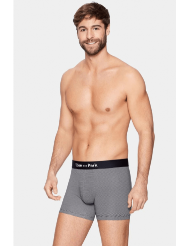 Lot de 2 boxers Eden Park gris et marine le des métaux précieux