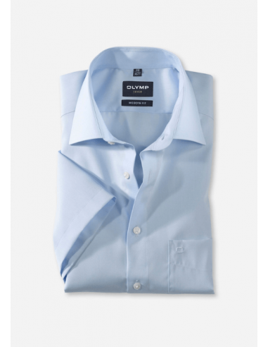 Chemise manches courtes OLYMP bleue sur le site 