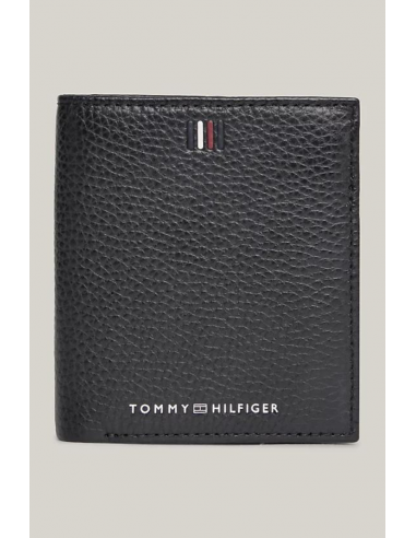 Portefeuille vertical Tommy Hilfiger noir en cuir france