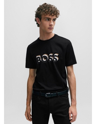 T-Shirt logo BOSS noir 2024