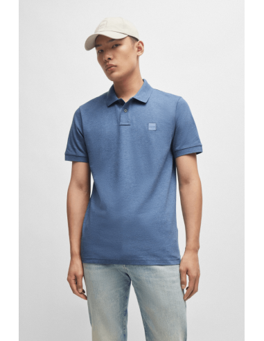 Polo BOSS bleu stretch vente chaude votre 