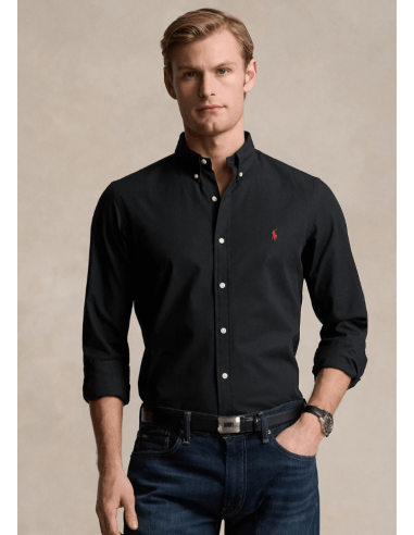 Chemise Ralph Lauren noire rembourrage situé sous