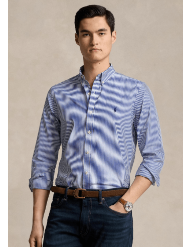 Chemise Ralph Lauren bleue Amélioration de cerveau avec