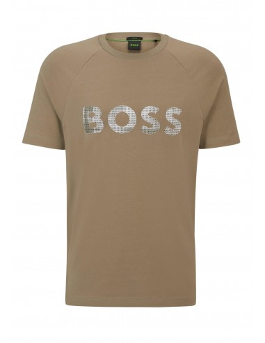 T-Shirt BOSS kaki de pas cher