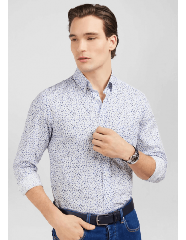 Chemise Eden Park bleue pas cher 