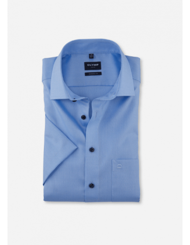 Chemise manches courtes OLYMP bleue Fin de série