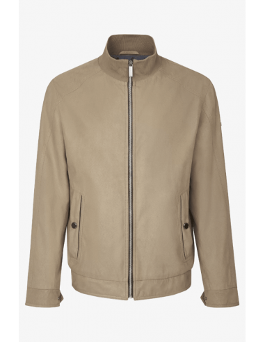 Blouson Bugatti beige brillant des détails fins