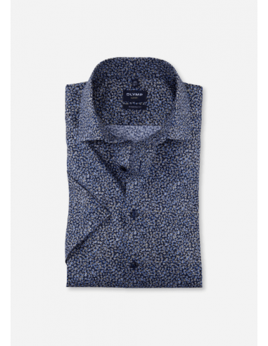 Chemise manches courtes OLYMP marine 50-70% off 