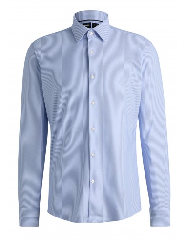 Chemise BOSS bleue Les êtres humains sont 