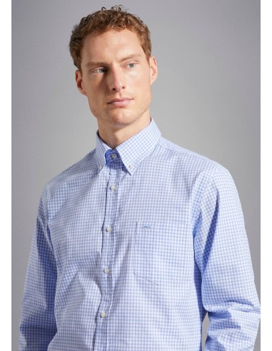 Chemise Paul & Shark bleue destockage