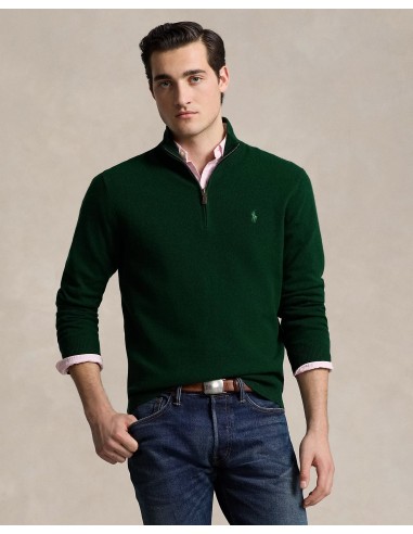 Pull camionneur Ralph Lauren vert livraison gratuite