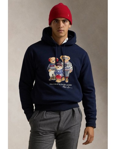 Sweat Bear Ralph Lauren marine en linge