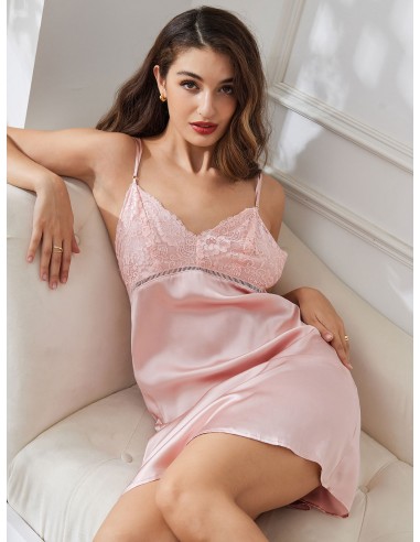 Clearance(US Warehouse) - Pure Silk Sleeveless Criss Cross Backless Nightgown Voir les baskets