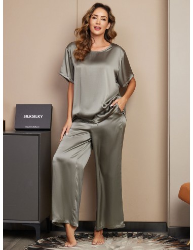 Pure Silk Women's Pajama Set 2Pcs livraison gratuite