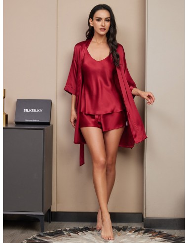 Women's Pure Silk Short Pajama Set Venez acheter