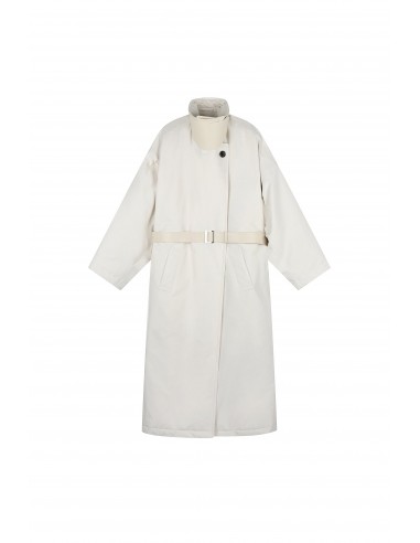 Women Padded Long Trench Coat With Belt En savoir plus