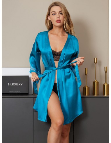 19Momme Pure Silk Casual Womens Belted Robe online