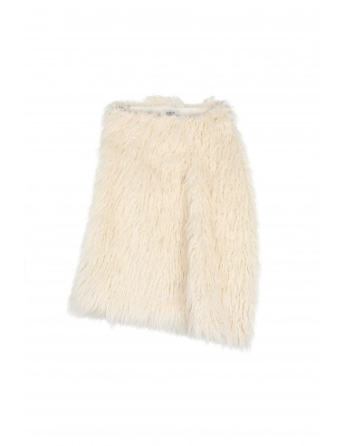 Fur Embroidered Asymmetric Mini Skirt livraison gratuite