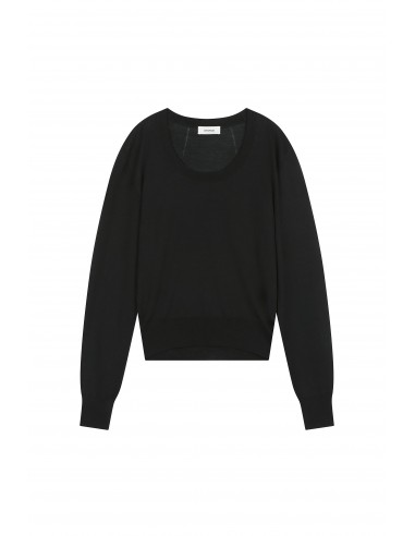 Deep U-Neck Knit Top commande en ligne