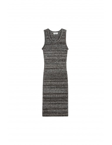 Tweed Sleeveless Knit Dress hantent personnes