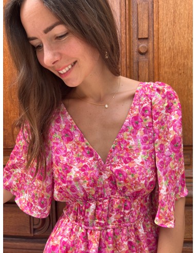 Robe Lennie fleurs rose des créatures d'habitude