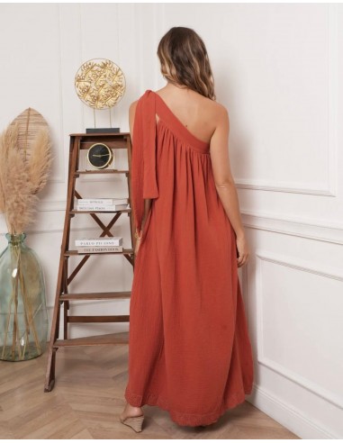 Robe Lena terracota pas cher