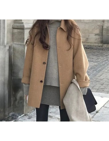 Manteau Laya Camel rembourrage situé sous