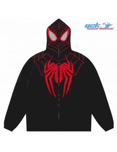 Doudoune Full Zip Spiderman Y2K livraison gratuite