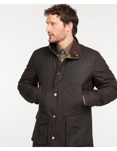 Parka imperméable Barbour marron en coton ciré en stock