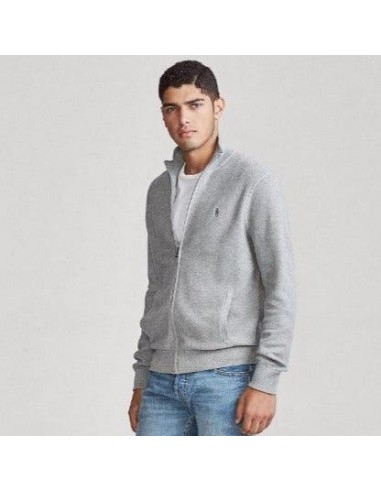 Gilet zippé Ralph Lauren gris pour bénéficier 