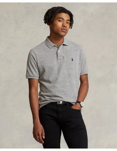 Polo Ralph Lauren gris brillant des détails fins