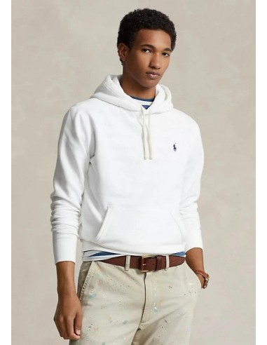 Sweat à capuche Ralph Lauren blanc pas cher 