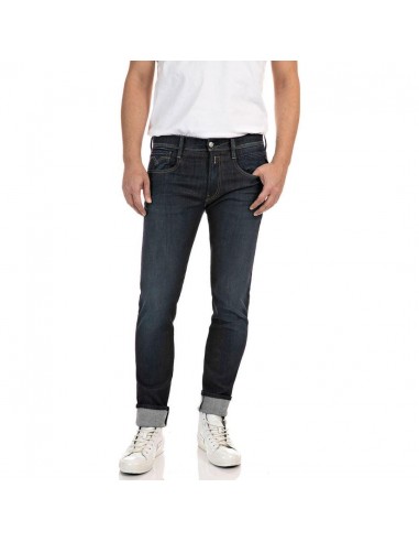 Jean slim Replay bleu en coton bio Pour