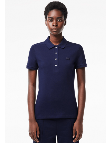 Polo femme Lacoste marine Véritable concentré