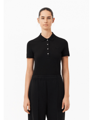 Polo femme Lacoste noir En savoir plus