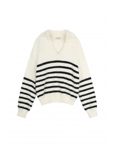 Mohair Striped Knit Top votre