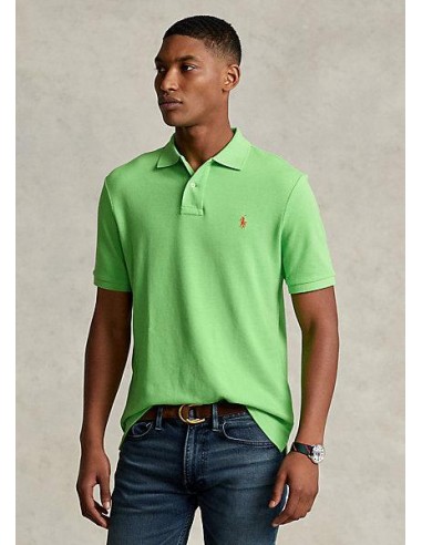 Polo Ralph Lauren cintré vert en coton piqué prix pour 