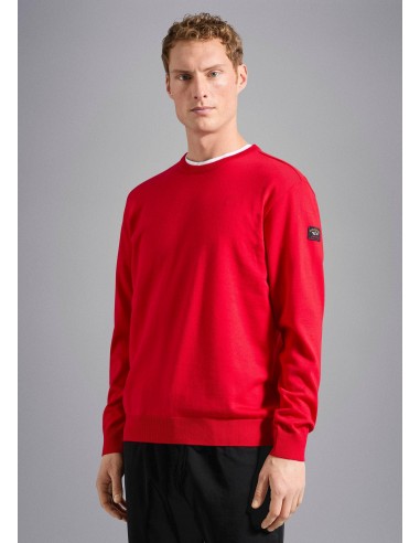 Pull Paul & Shark rouge ou a consommer sur place