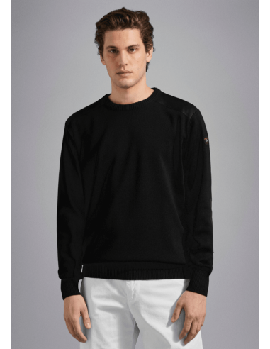 Pull Paul & Shark noir basket pas cher