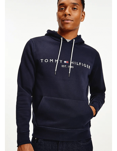 Sweat à capuche Tommy Hilfiger marine destockage