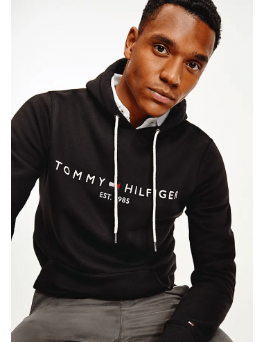 Sweat à capuche Tommy Hilfiger noir basket pas cher