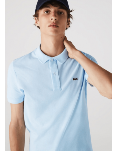 Polo Lacoste bleu clair Véritable concentré